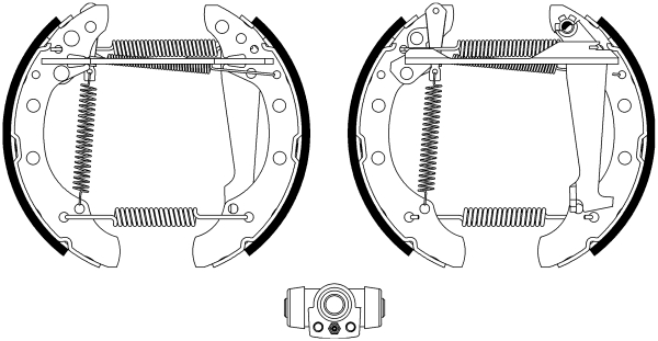 HELLA Fékpofa 8DB355022-771