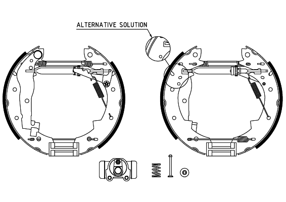 HELLA Fékpofa 8DB355004-251