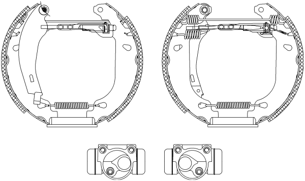 HELLA Fékpofa 8DB355003-761