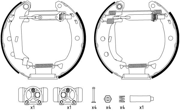 HELLA Fékpofa 8DB355003-821