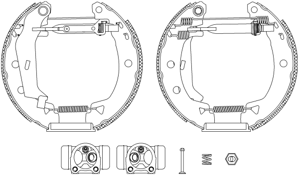 HELLA Fékpofa 8DB355004-011