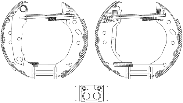 HELLA Fékpofa 8DB355005-011