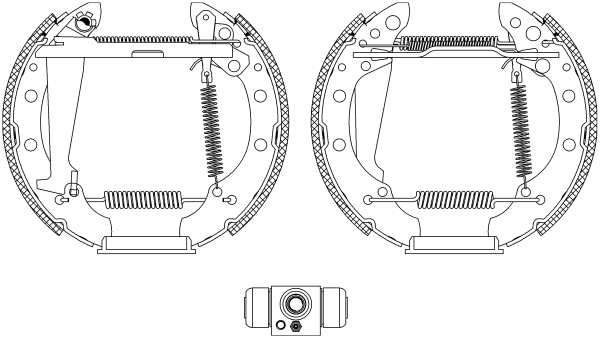 HELLA Fékpofa 8DB355004-961