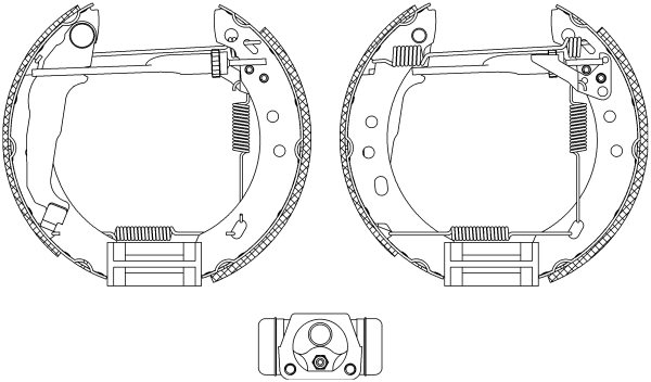 HELLA Fékpofa 8DB355004-571