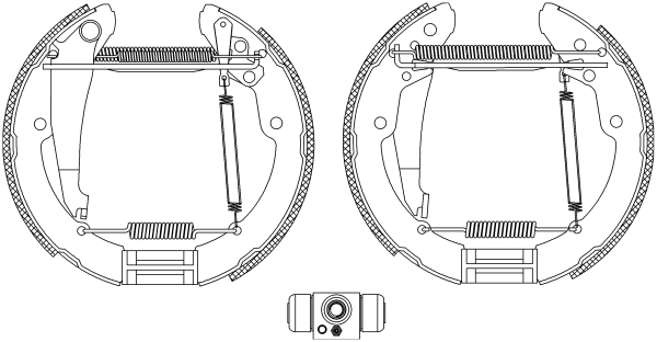 HELLA Fékpofa 8DB355004-461