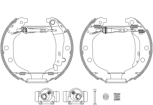 HELLA Fékpofa 8DB355004-371