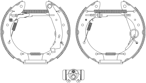 HELLA Fékpofa 8DB355004-351