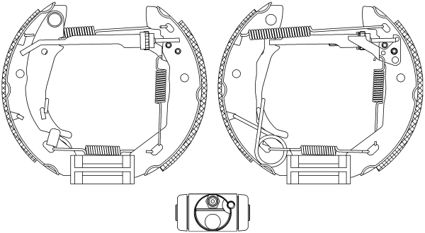 HELLA Fékpofa 8DB355004-521