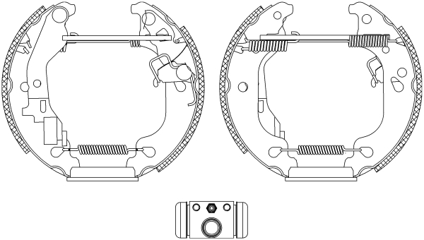 HELLA Fékpofa 8DB355004-751