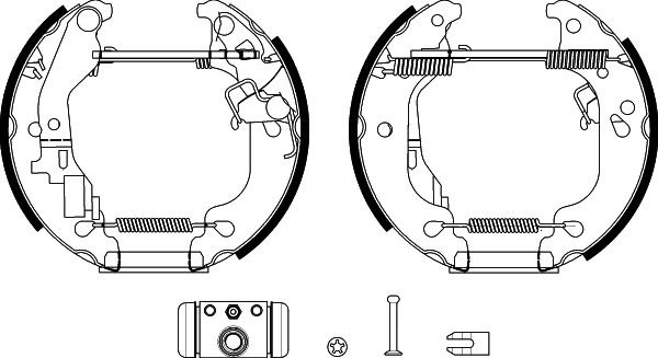 HELLA Fékpofa 8DB355038-181