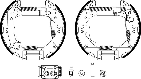 HELLA Fékpofa 8DB355038-171