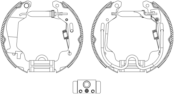 HELLA Fékpofa 8DB355004-781