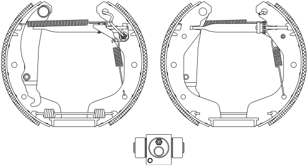 HELLA Fékpofa 8DB355005-221