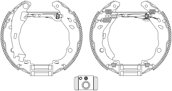 HELLA Fékpofa 8DB355004-921