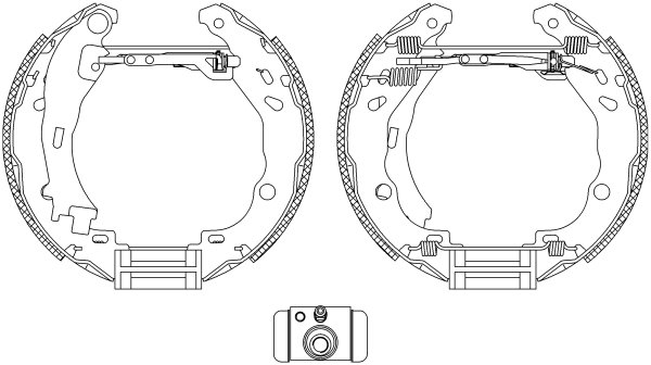 HELLA Fékpofa 8DB355005-111