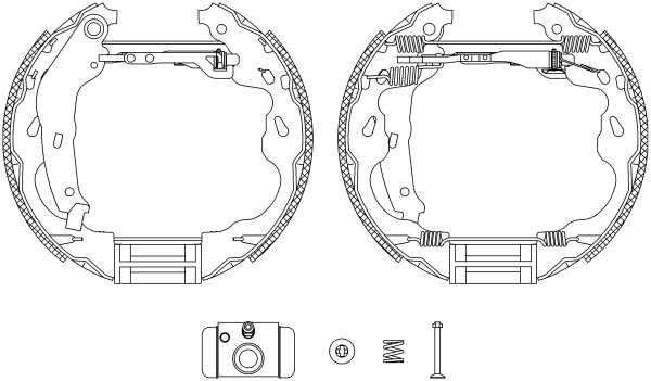 HELLA Fékpofa 8DB355004-931