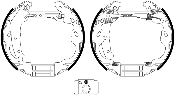 HELLA Fékpofa 8DB355022-471