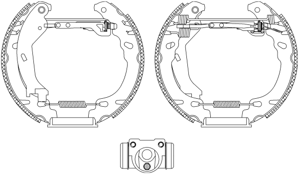 HELLA Fékpofa 8DB355005-261