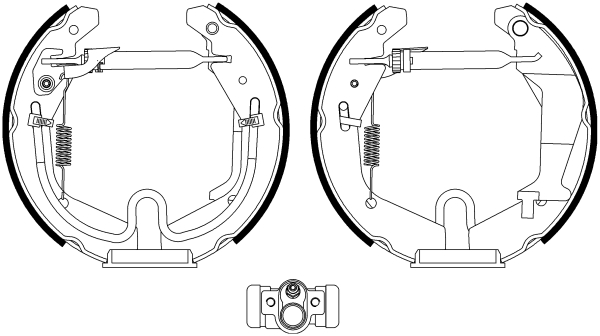 HELLA Fékpofa 8DB355022-981