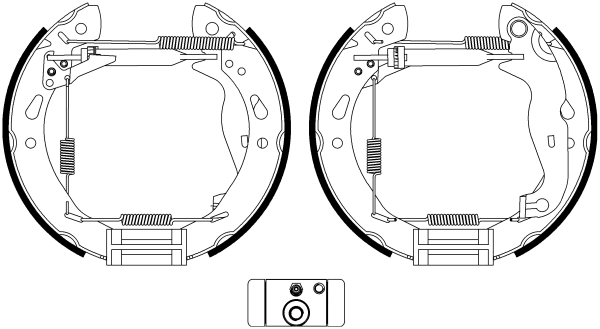 HELLA Fékpofa 8DB355022-921