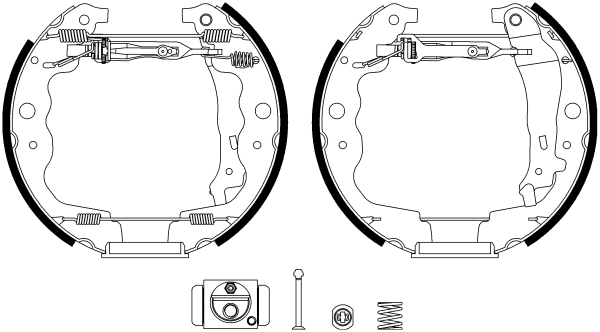 HELLA Fékpofa 8DB355022-871