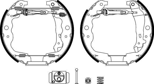 HELLA Fékpofa 8DB355022-561