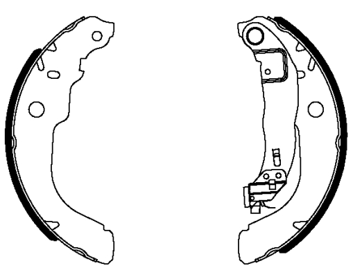 HELLA Fékpofa 8DB355038-101