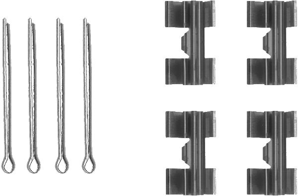 HELLA Tartozékkészlet, tárcsafékbetét 8DZ355203-451