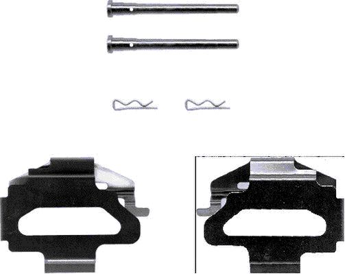 HELLA Tartozékkészlet, tárcsafékbetét 8DZ355202-381