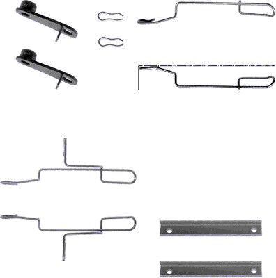 HELLA Tartozékkészlet, tárcsafékbetét 8DZ355202-531