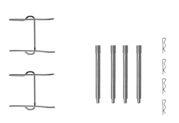 HELLA Tartozékkészlet, tárcsafékbetét 8DZ355202-401