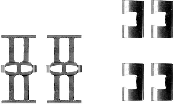 HELLA Tartozékkészlet, tárcsafékbetét 8DZ355202-321