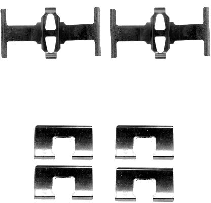 HELLA Tartozékkészlet, tárcsafékbetét 8DZ355202-571