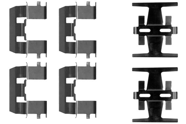 HELLA Tartozékkészlet, tárcsafékbetét 8DZ355202-601