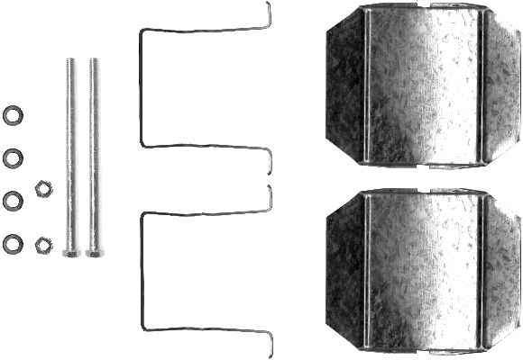 HELLA Tartozékkészlet, tárcsafékbetét 8DZ355202-751