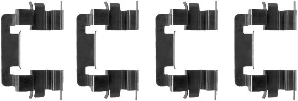 HELLA Tartozékkészlet, tárcsafékbetét 8DZ355203-001