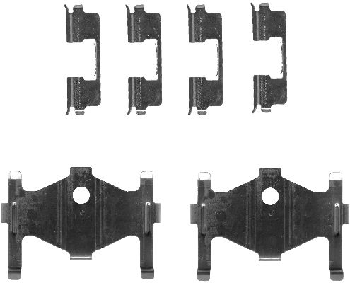 HELLA Tartozékkészlet, tárcsafékbetét 8DZ355203-281