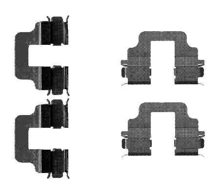 HELLA Tartozékkészlet, tárcsafékbetét 8DZ355203-291