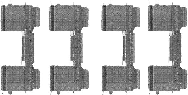 HELLA Tartozékkészlet, tárcsafékbetét 8DZ355205-041