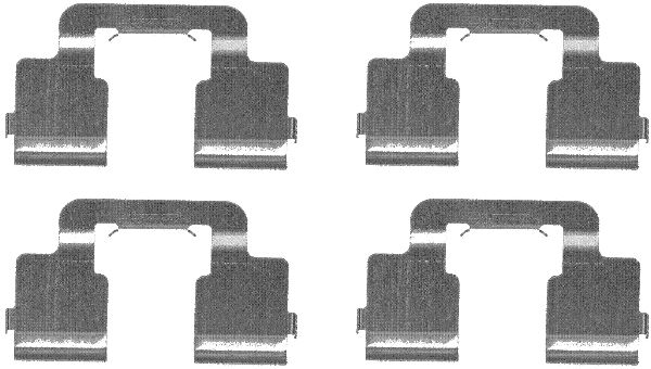 HELLA Tartozékkészlet, tárcsafékbetét 8DZ355203-341