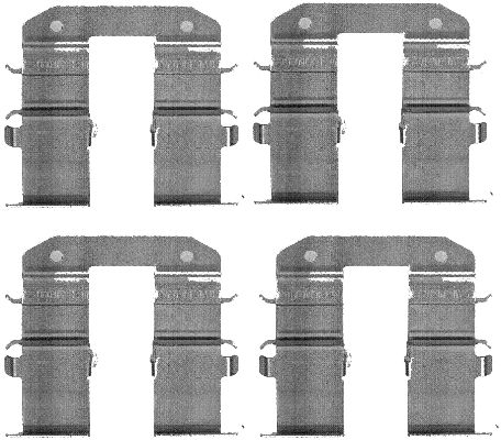 HELLA Tartozékkészlet, tárcsafékbetét 8DZ355203-351