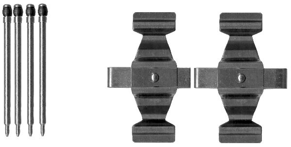 HELLA Tartozékkészlet, tárcsafékbetét 8DZ355203-121