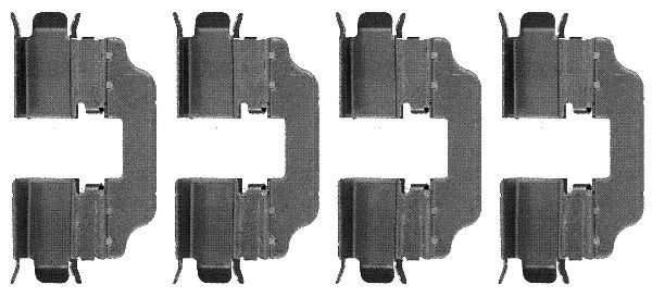 HELLA Tartozékkészlet, tárcsafékbetét 8DZ355203-411