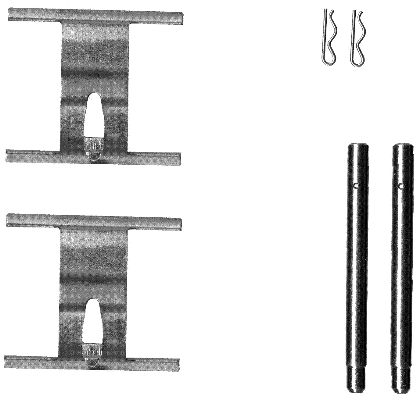 HELLA Tartozékkészlet, tárcsafékbetét 8DZ355203-191