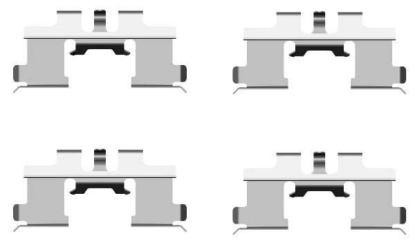 HELLA Tartozékkészlet, tárcsafékbetét 8DZ355203-211