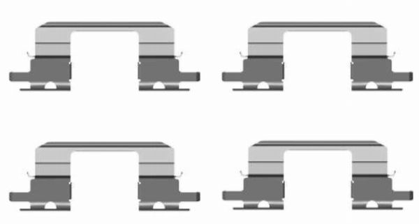 HELLA Tartozékkészlet, tárcsafékbetét 8DZ355203-821