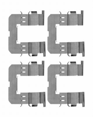 HELLA Tartozékkészlet, tárcsafékbetét 8DZ355204-361