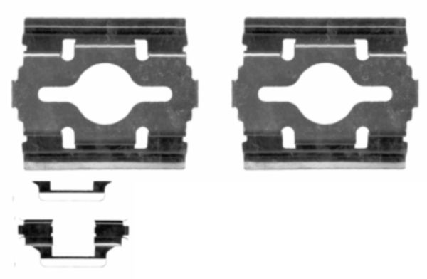 HELLA Tartozékkészlet, tárcsafékbetét 8DZ355203-581