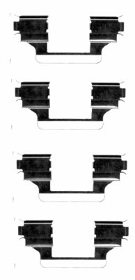 HELLA Tartozékkészlet, tárcsafékbetét 8DZ355203-591