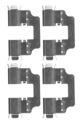 HELLA Tartozékkészlet, tárcsafékbetét 8DZ355203-651